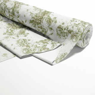 Olive French Toile Tela Semi Impermeable