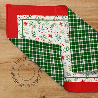 Christmas Flowers Reversible Semi Impermeable