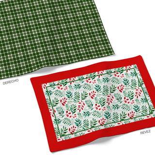 Christmas Leaves Reversible Semi Impermeable