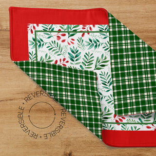 Christmas Leaves Reversible Semi Impermeable