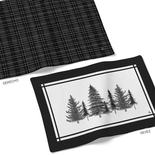 Black Pine Tree Individual Reversible Semi Impermeable