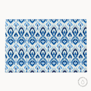 Blue Ikat Individual Reversible Semi Impermeable