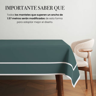 Dark Aqua Mantel Semi Impermeable