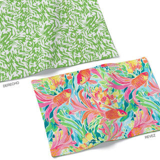 Lime Swirl Individual Reversible Semi Impermeable