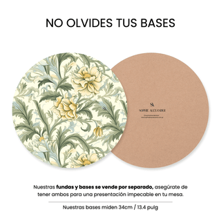 Soft Flower x William Morris Funda de Bajaplatos Semi Impermeable